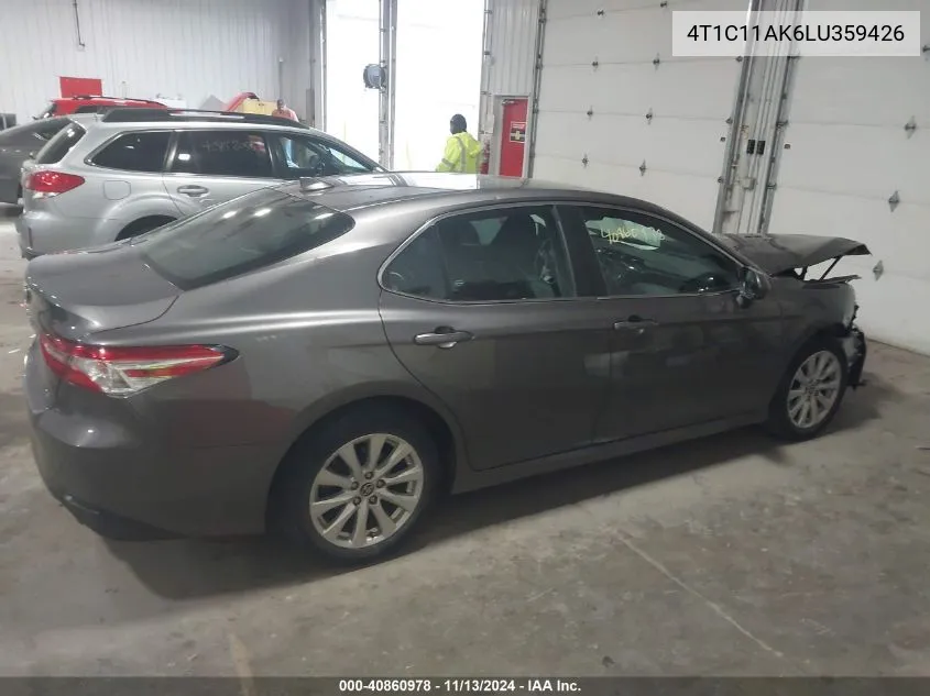 2020 Toyota Camry Le VIN: 4T1C11AK6LU359426 Lot: 40860978