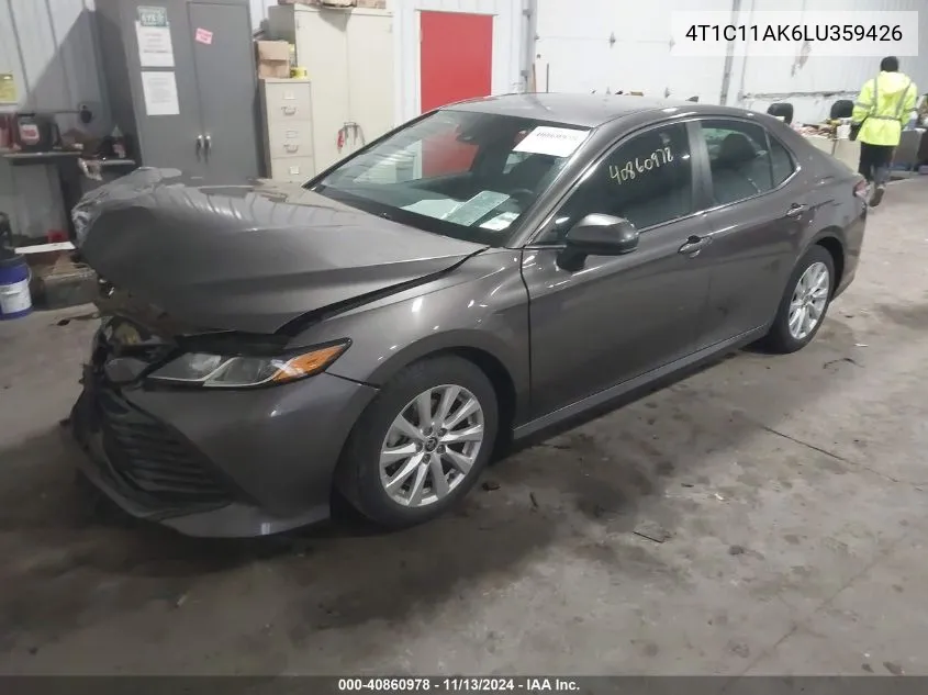 2020 Toyota Camry Le VIN: 4T1C11AK6LU359426 Lot: 40860978