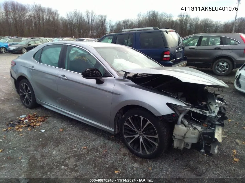 2020 Toyota Camry Se VIN: 4T1G11AK6LU401076 Lot: 40870248