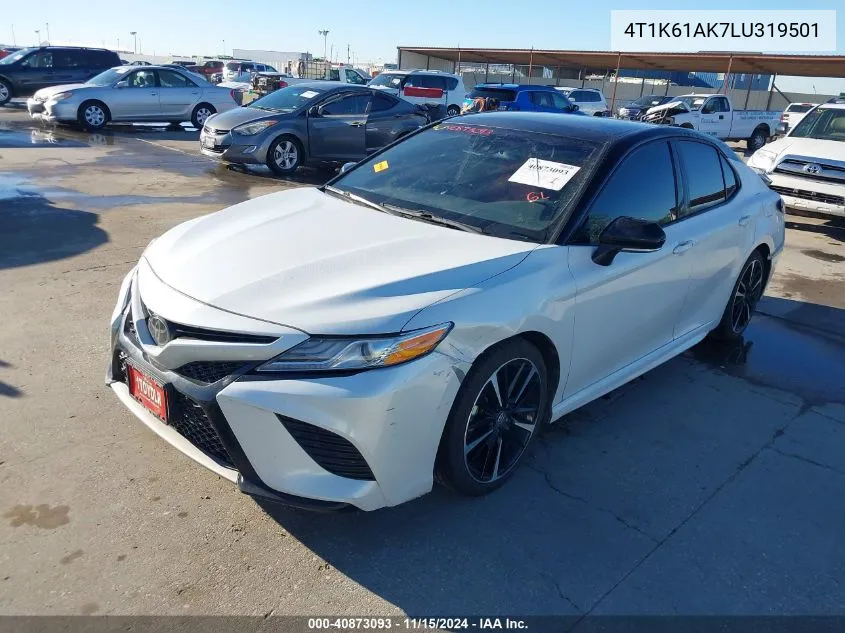 2020 Toyota Camry Xse VIN: 4T1K61AK7LU319501 Lot: 40873093