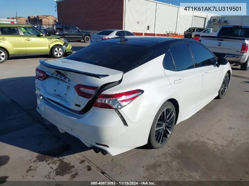 2020 Toyota Camry Xse VIN: 4T1K61AK7LU319501 Lot: 40873093