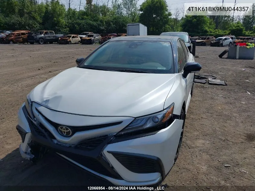 2021 Toyota Camry Xse VIN: 4T1K61BK9MU044357 Lot: 12066954