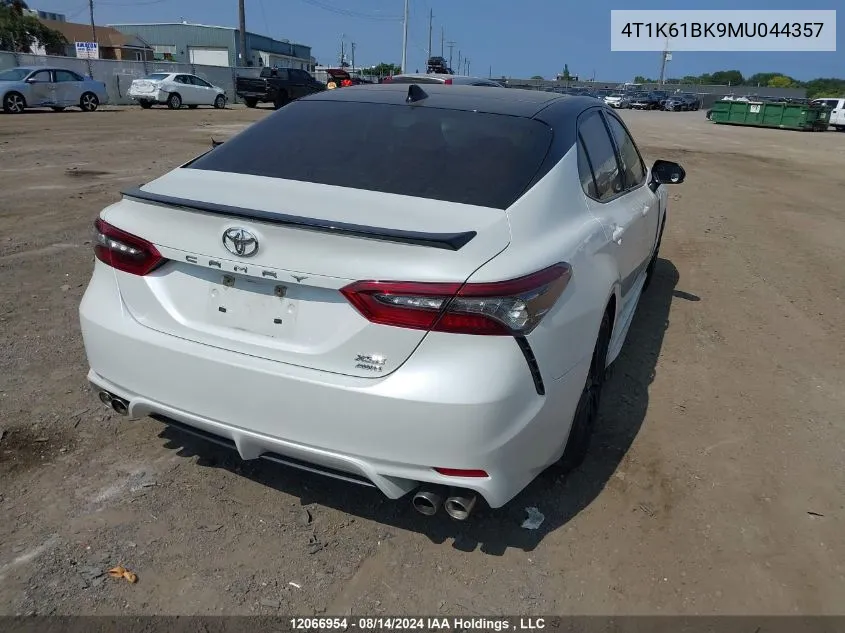 2021 Toyota Camry Xse VIN: 4T1K61BK9MU044357 Lot: 12066954