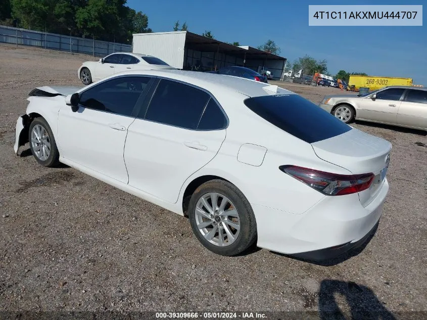 4T1C11AKXMU444707 2021 Toyota Camry Le