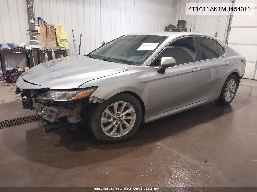 4T1C11AK1MU454011 2021 Toyota Camry Le