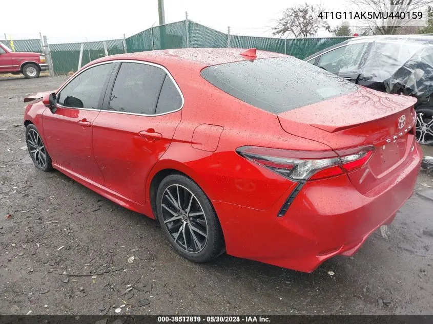 4T1G11AK5MU440159 2021 Toyota Camry Se