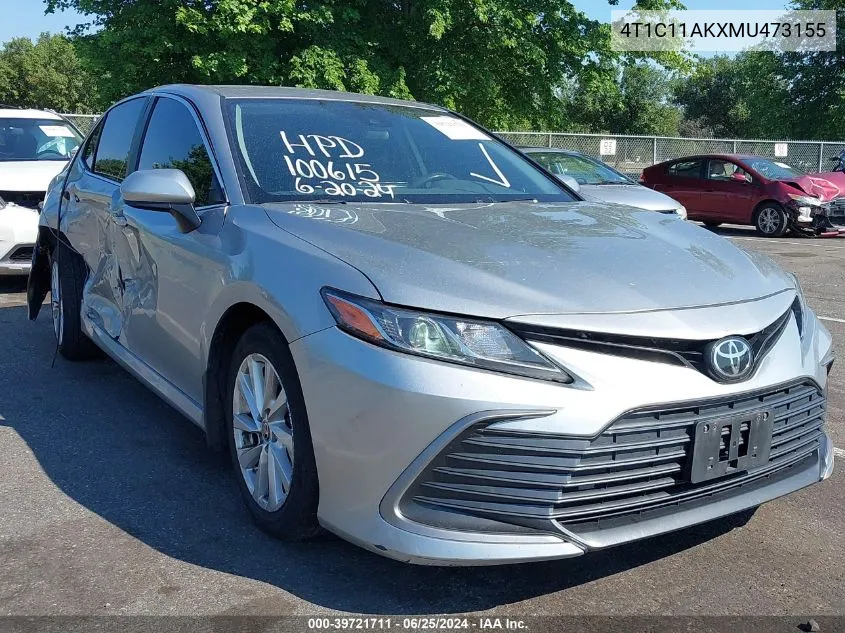 2021 Toyota Camry Le VIN: 4T1C11AKXMU473155 Lot: 39721711