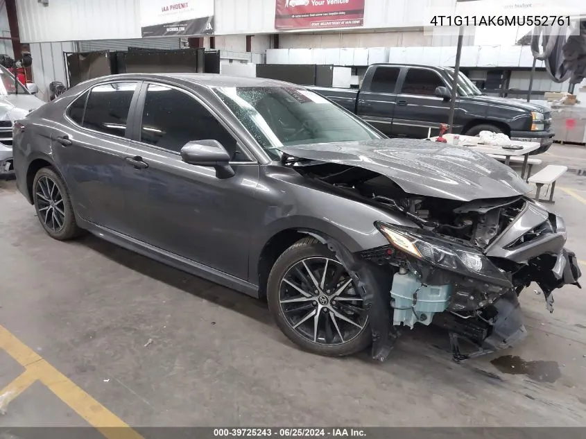 4T1G11AK6MU552761 2021 Toyota Camry Se