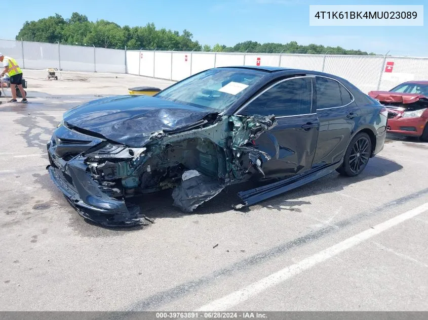 4T1K61BK4MU023089 2021 Toyota Camry Xse Awd