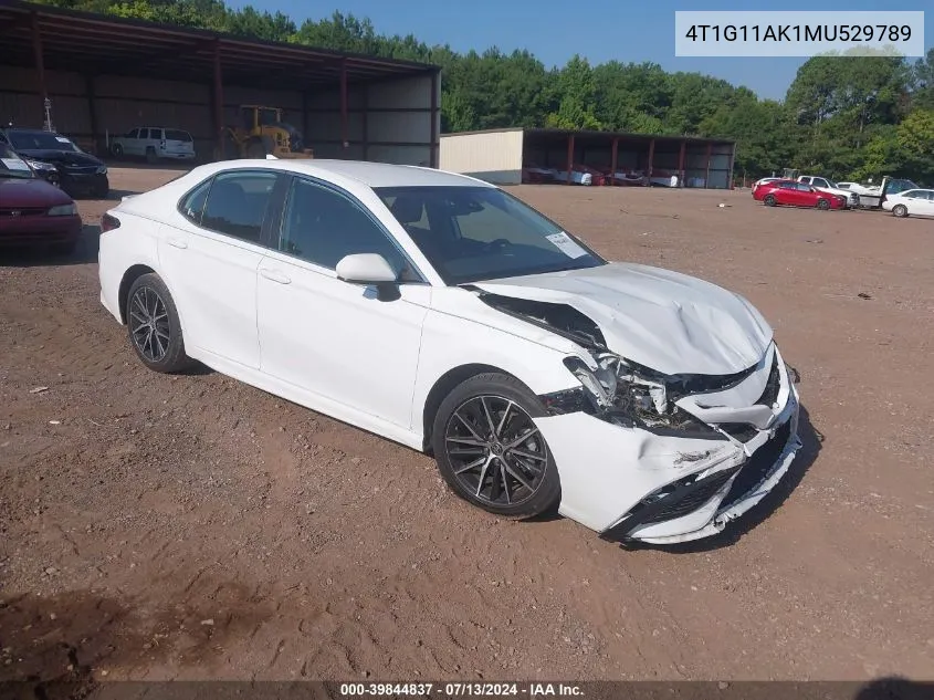 4T1G11AK1MU529789 2021 Toyota Camry Se