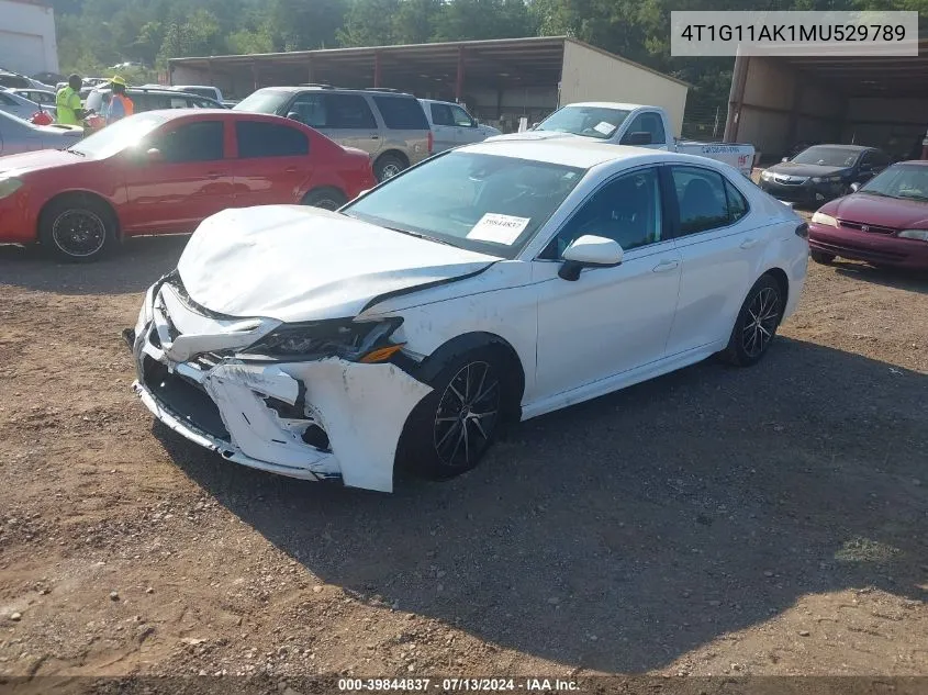 4T1G11AK1MU529789 2021 Toyota Camry Se