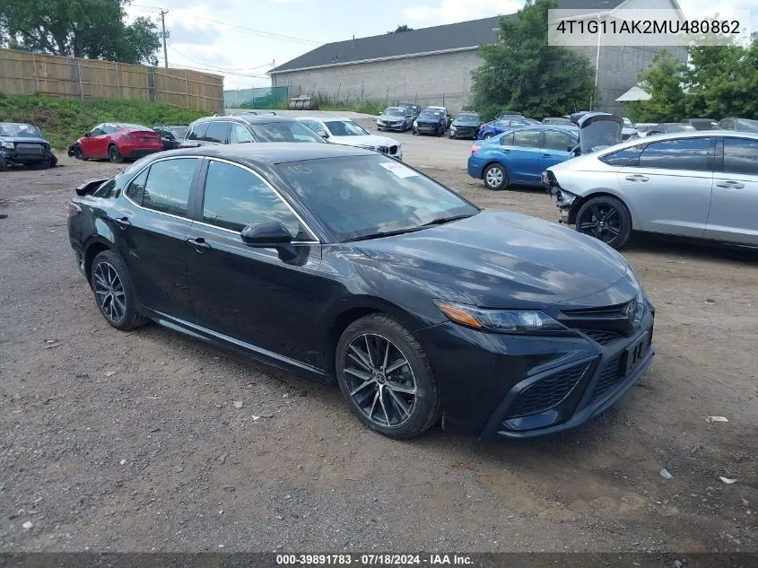 2021 Toyota Camry Se VIN: 4T1G11AK2MU480862 Lot: 39891783