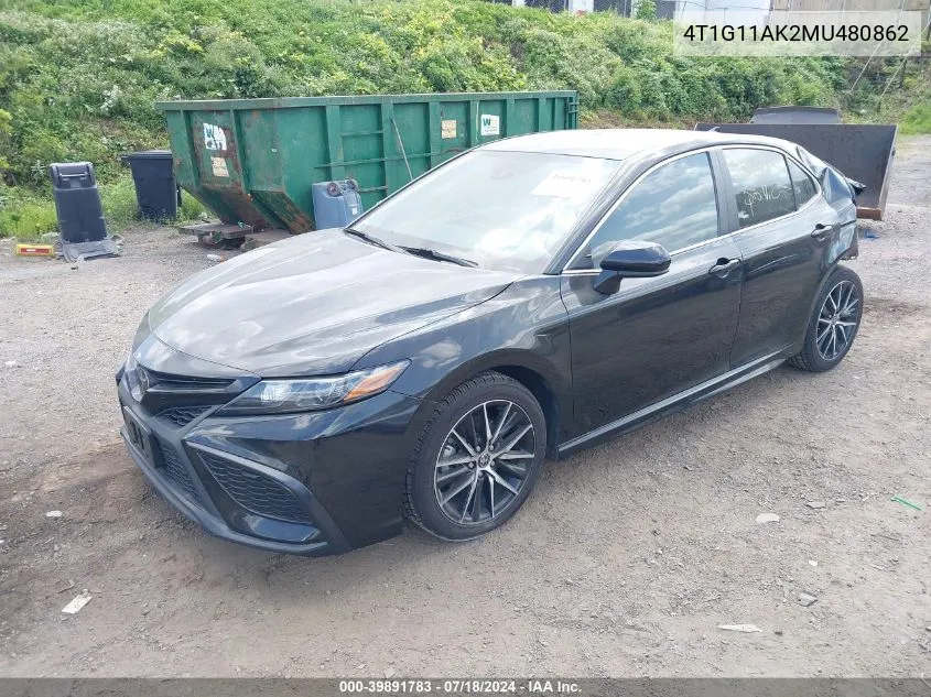 4T1G11AK2MU480862 2021 Toyota Camry Se