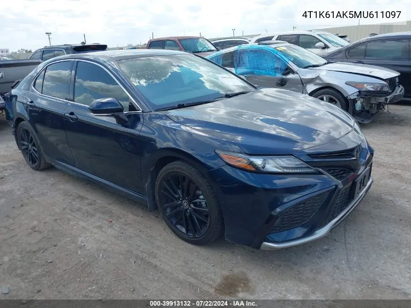 2021 Toyota Camry Xse VIN: 4T1K61AK5MU611097 Lot: 39913132