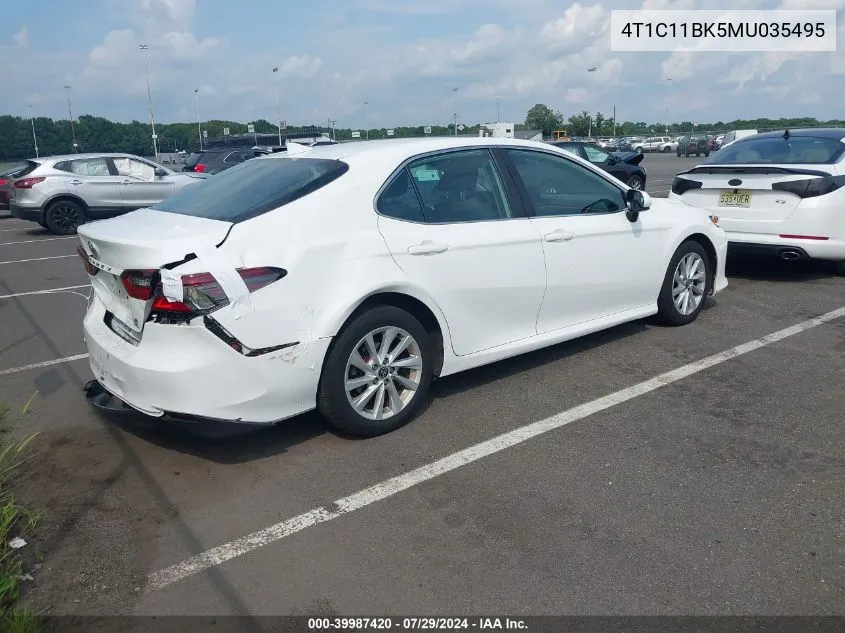 2021 Toyota Camry Le Awd VIN: 4T1C11BK5MU035495 Lot: 39987420