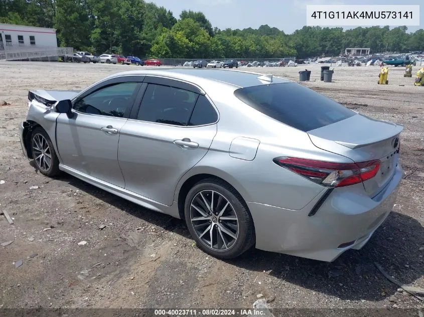 4T1G11AK4MU573141 2021 Toyota Camry Se