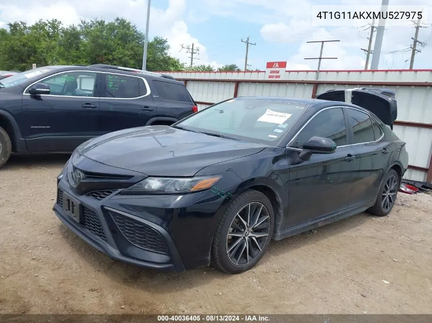 2021 Toyota Camry Se VIN: 4T1G11AKXMU527975 Lot: 40036405