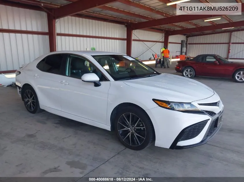 2021 Toyota Camry Se VIN: 4T1G11AK8MU526209 Lot: 40088618