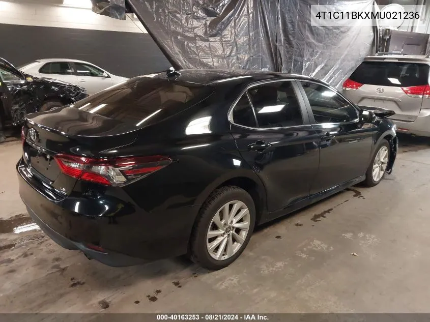 2021 Toyota Camry Le VIN: 4T1C11BKXMU021236 Lot: 40163253