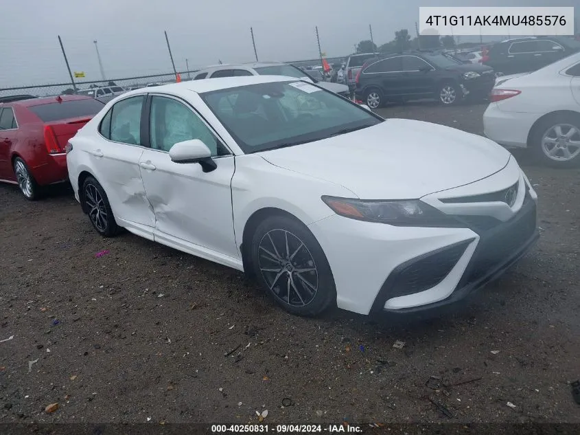 4T1G11AK4MU485576 2021 Toyota Camry Se