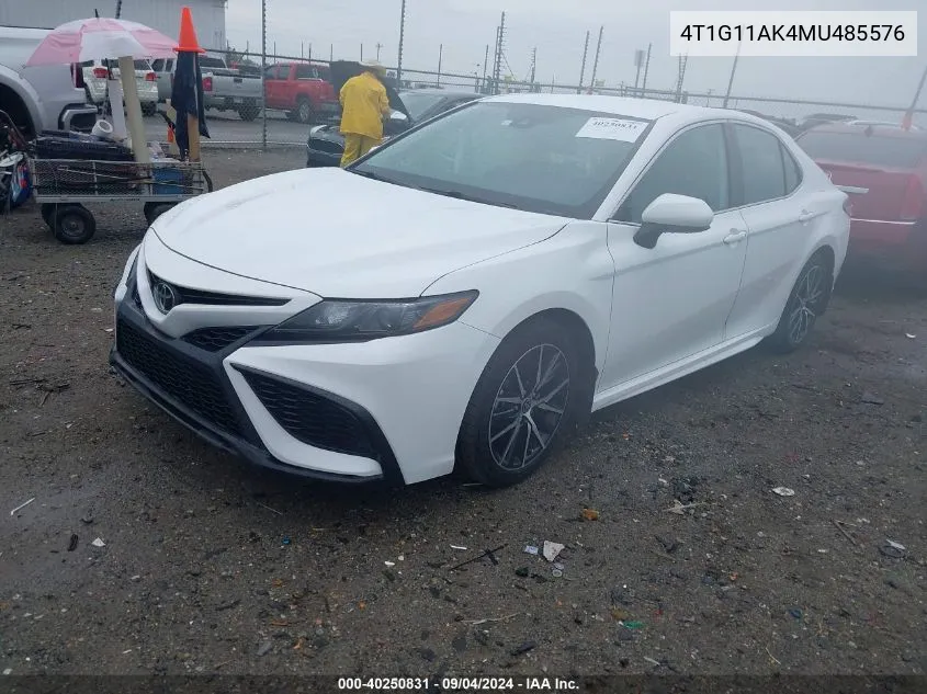 2021 Toyota Camry Se VIN: 4T1G11AK4MU485576 Lot: 40250831