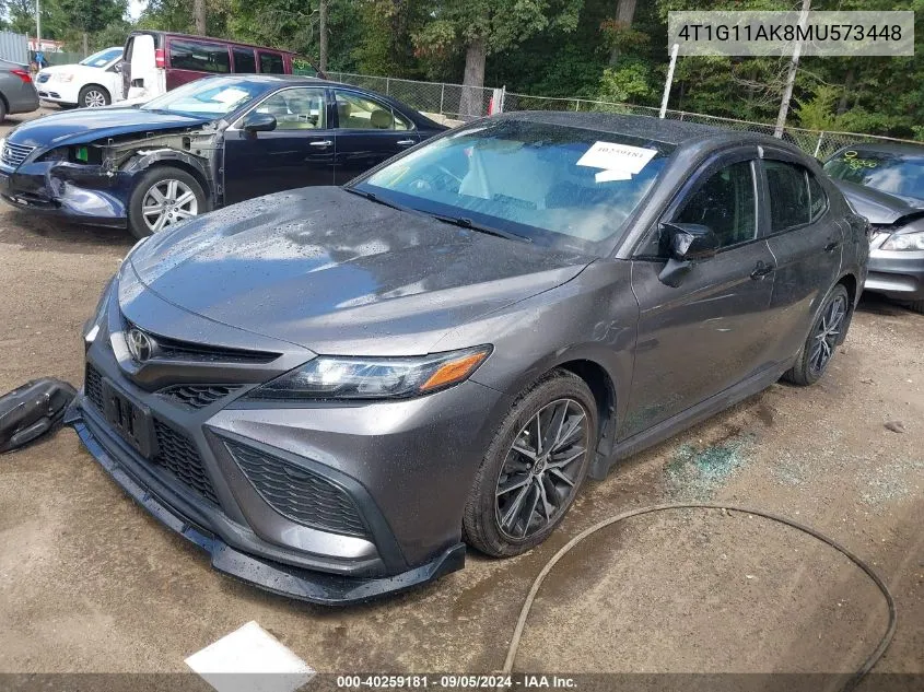 2021 Toyota Camry Se VIN: 4T1G11AK8MU573448 Lot: 40259181