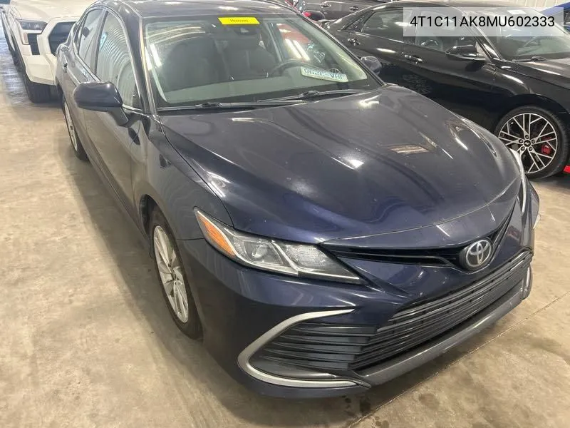 2021 Toyota Camry Le VIN: 4T1C11AK8MU602333 Lot: 40267343