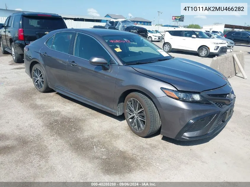 4T1G11AK2MU466282 2021 Toyota Camry Se