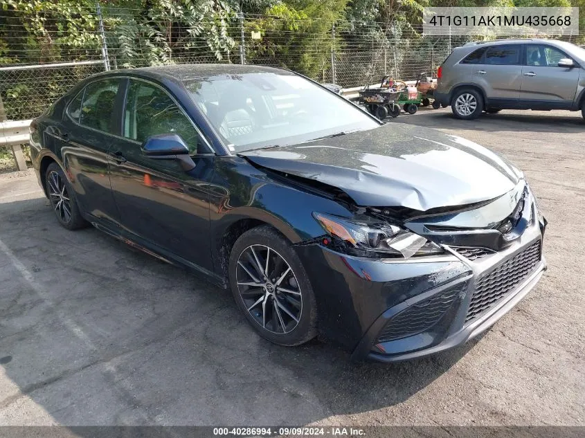 4T1G11AK1MU435668 2021 Toyota Camry Se