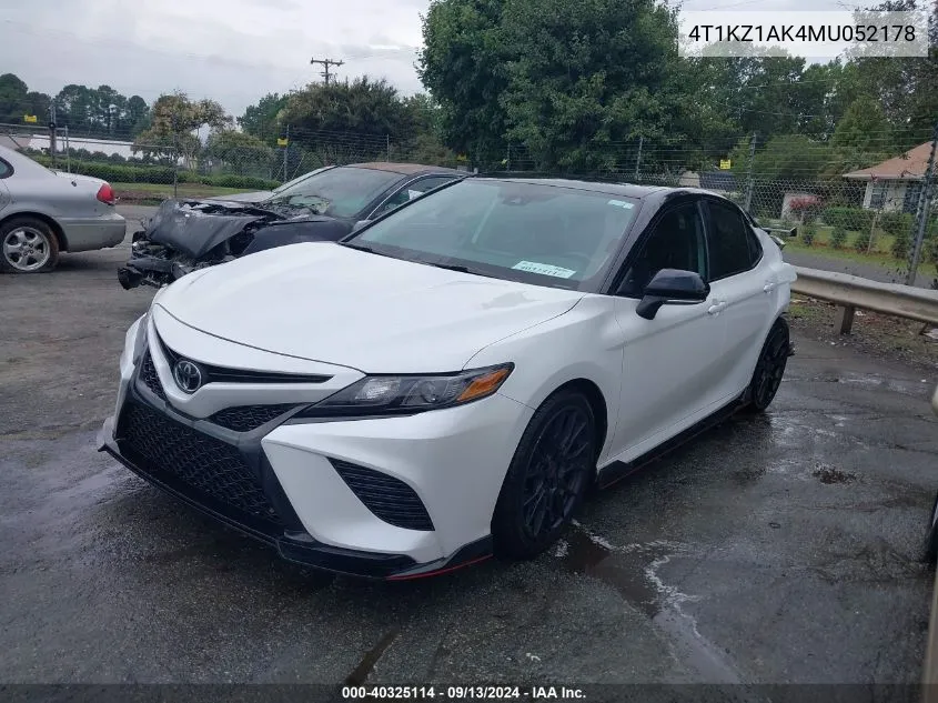 2021 Toyota Camry Trd VIN: 4T1KZ1AK4MU052178 Lot: 40325114