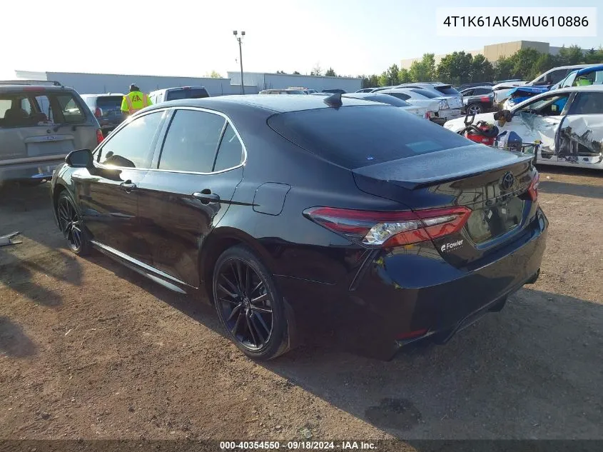 4T1K61AK5MU610886 2021 Toyota Camry Xse