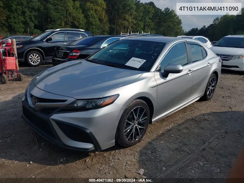 2021 Toyota Camry Se VIN: 4T1G11AK4MU411090 Lot: 40471362