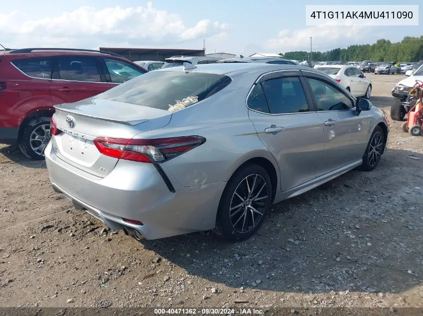 4T1G11AK4MU411090 2021 Toyota Camry Se