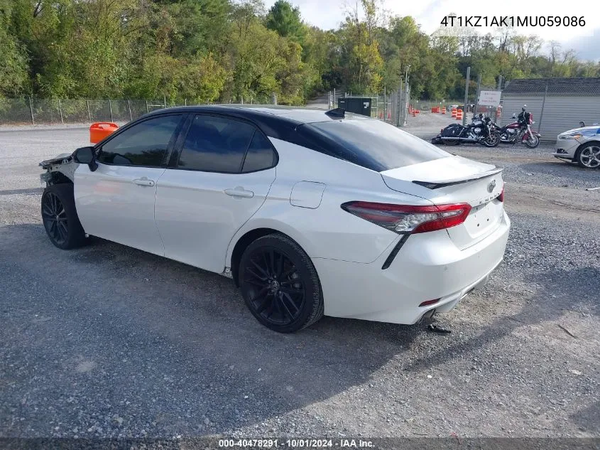 4T1KZ1AK1MU059086 2021 Toyota Camry Xse V6