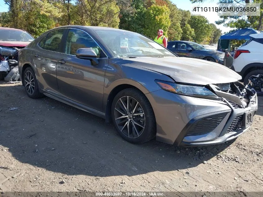 2021 Toyota Camry Se Awd VIN: 4T1G11BK2MU036850 Lot: 40533697