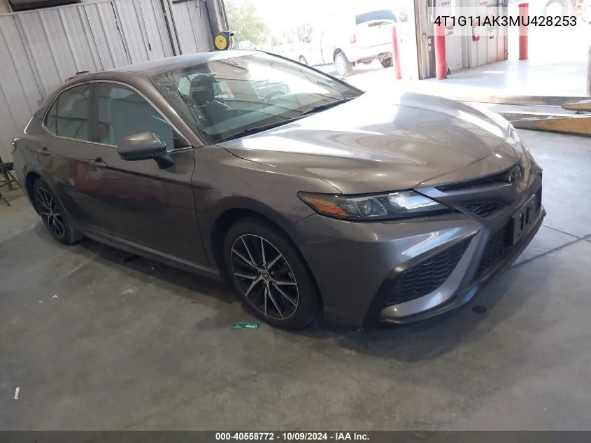 2021 Toyota Camry Se VIN: 4T1G11AK3MU428253 Lot: 40558772