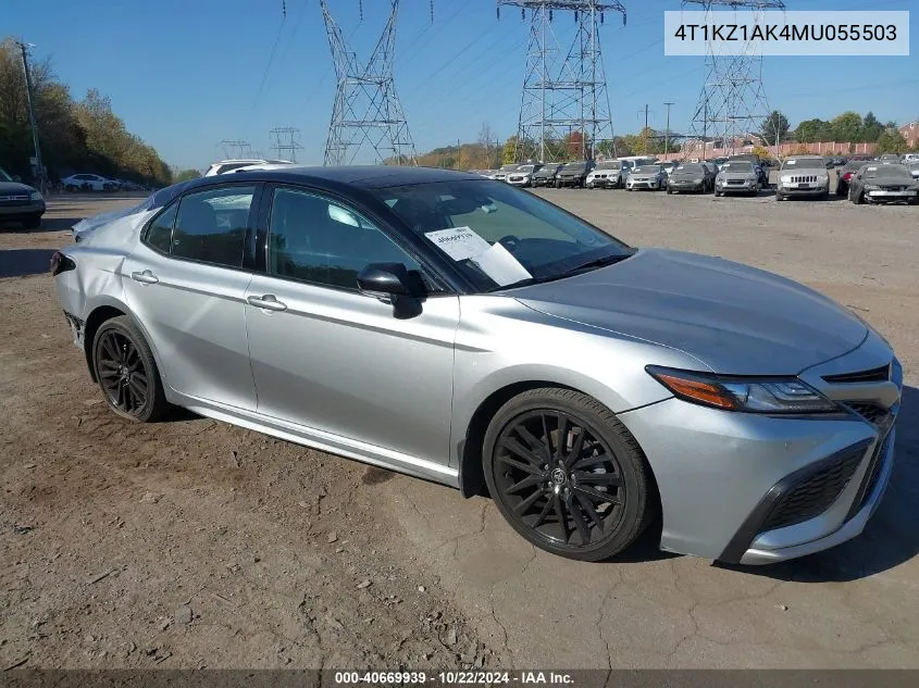 2021 Toyota Camry Trd/Xse VIN: 4T1KZ1AK4MU055503 Lot: 40669939