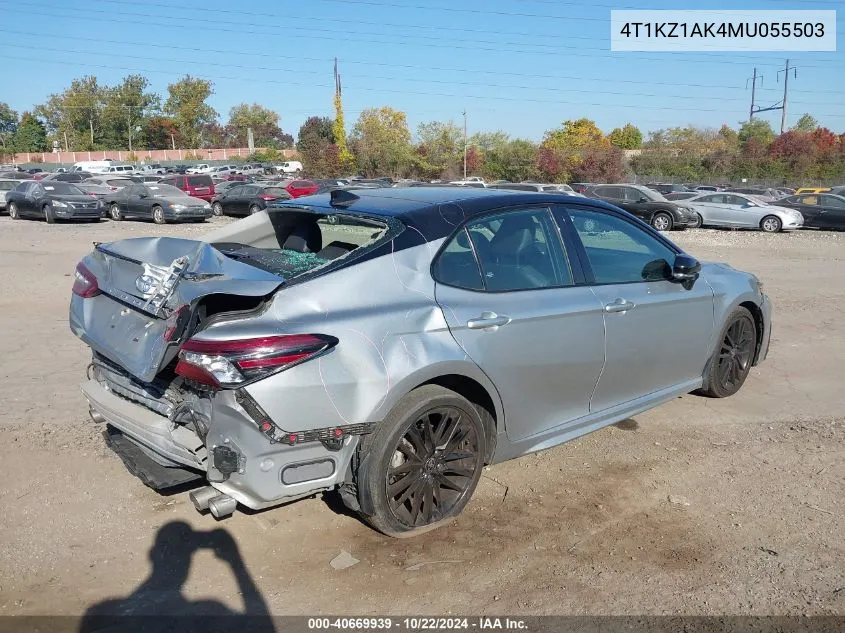 2021 Toyota Camry Trd/Xse VIN: 4T1KZ1AK4MU055503 Lot: 40669939