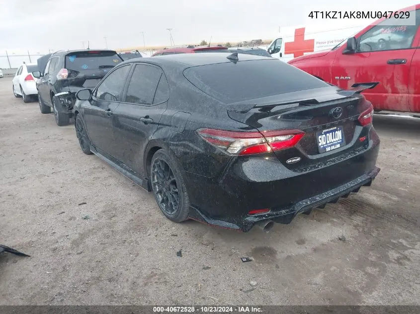 4T1KZ1AK8MU047629 2021 Toyota Camry Trd