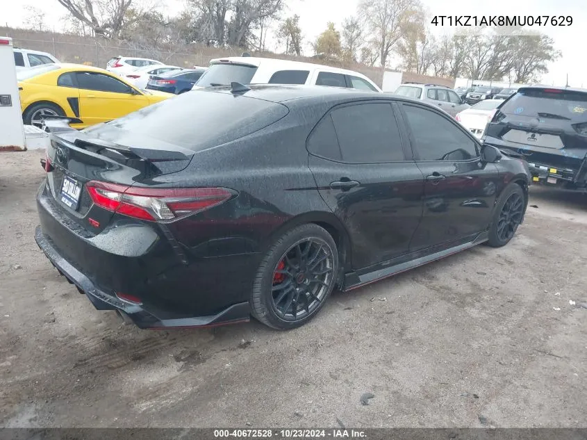 4T1KZ1AK8MU047629 2021 Toyota Camry Trd