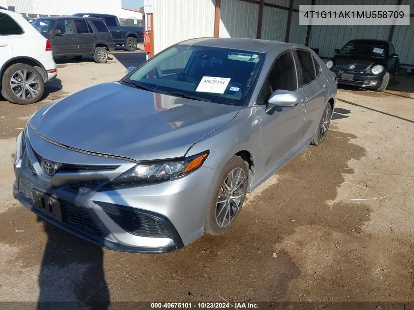 2021 Toyota Camry Se VIN: 4T1G11AK1MU558709 Lot: 40675101