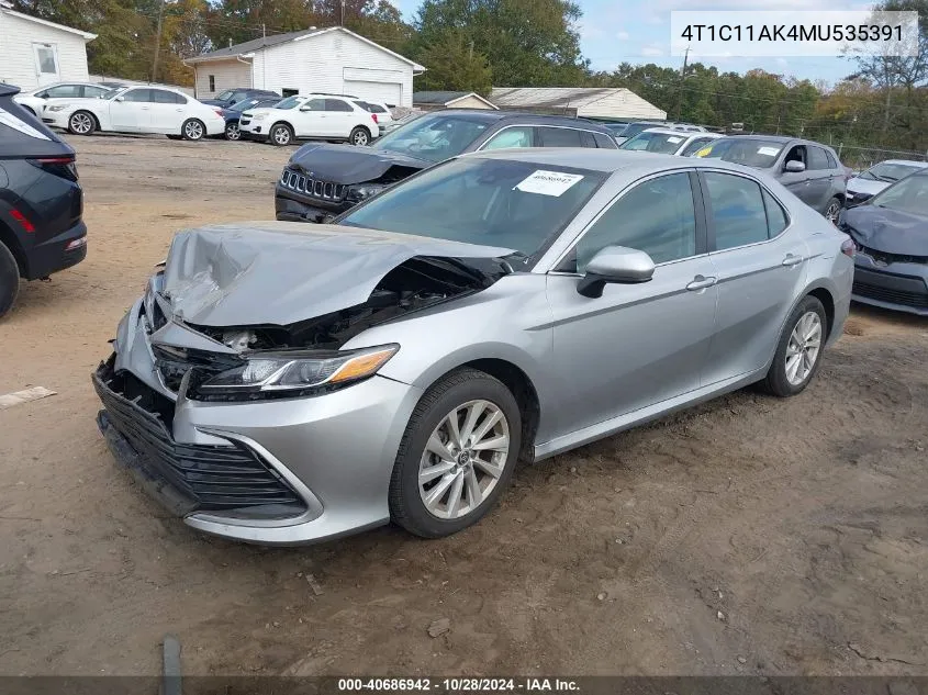 4T1C11AK4MU535391 2021 Toyota Camry Le