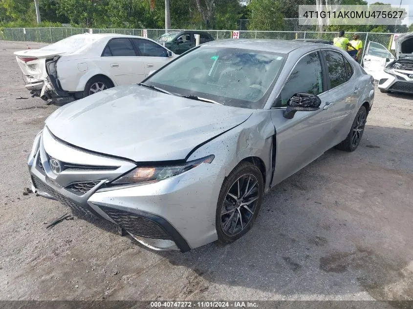 2021 Toyota Camry Se VIN: 4T1G11AK0MU475627 Lot: 40747272