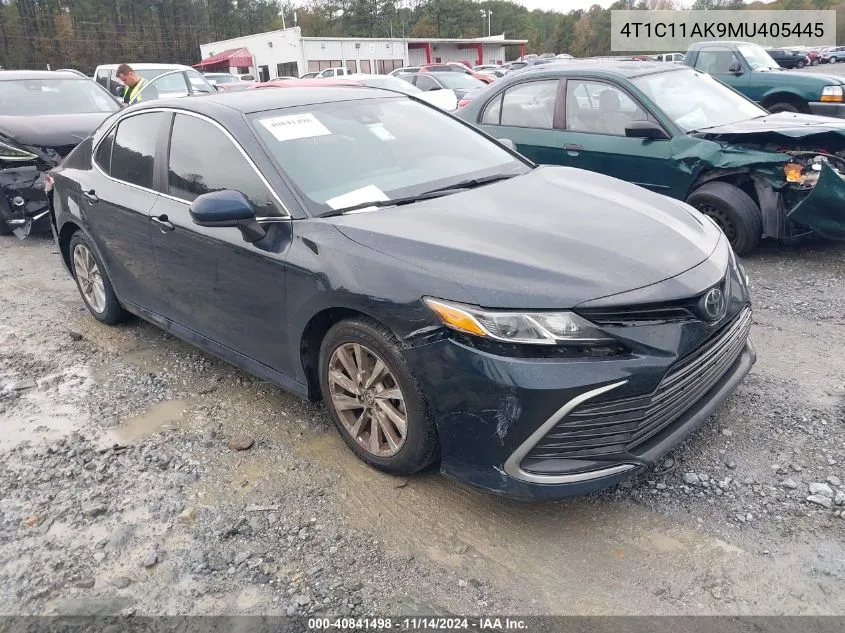 2021 Toyota Camry Le VIN: 4T1C11AK9MU405445 Lot: 40841498