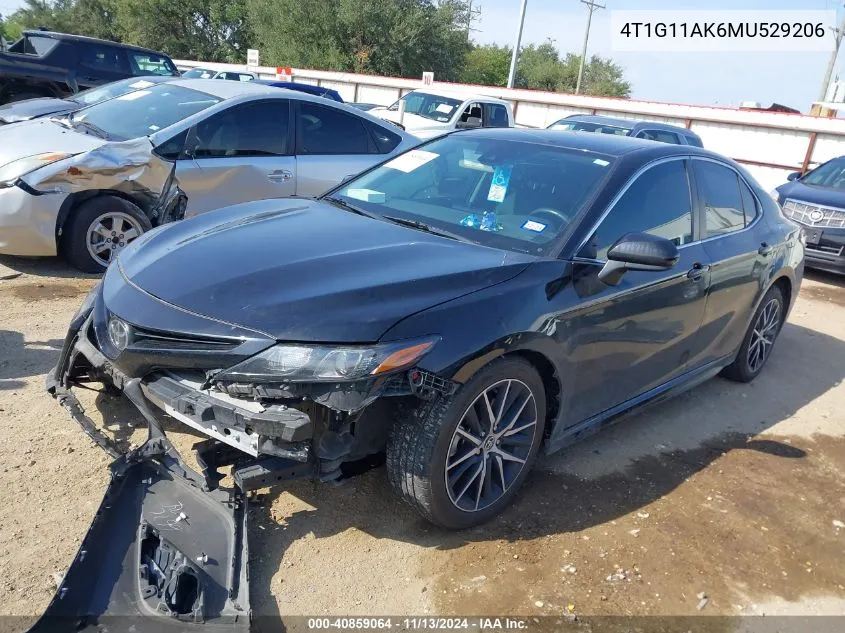 4T1G11AK6MU529206 2021 Toyota Camry Se