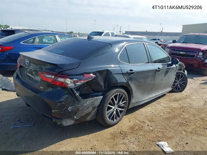 4T1G11AK6MU529206 2021 Toyota Camry Se