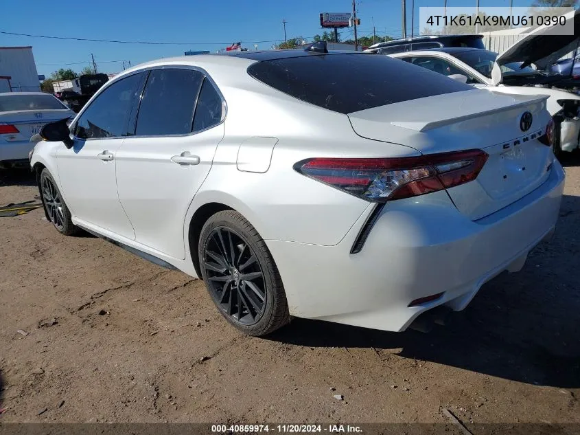 2021 Toyota Camry Xse VIN: 4T1K61AK9MU610390 Lot: 40859974