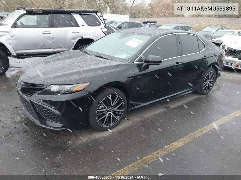 2021 Toyota Camry Se VIN: 4T1G11AK6MU539895 Lot: 40883903