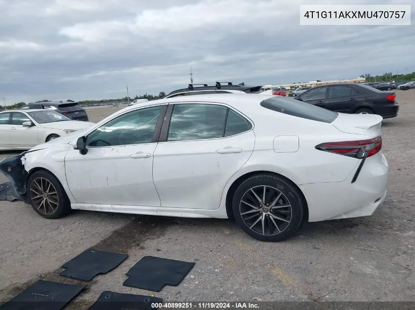 2021 Toyota Camry Se VIN: 4T1G11AKXMU470757 Lot: 40899251