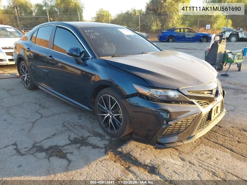 2021 Toyota Camry Se VIN: 4T1T11AK1MU561690 Lot: 40913841